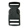 Curved click buckle 25mm black